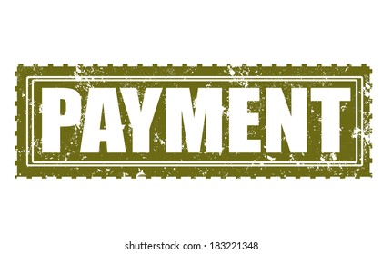 payment grunge stamp with on vector illustration