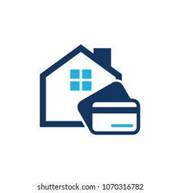 Payment House Logo Icon Design