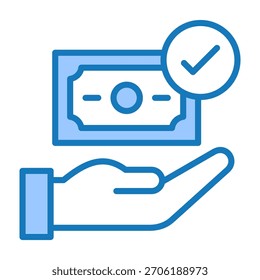 Payment Icon Blue Dualtone Design Vector Illustration