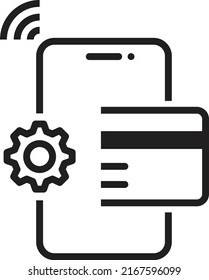 payment icon. concept of global marketing or e-commerce checkmark sign and paypass method