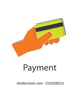 Payment icon concept on white background. Business creative idea design. Flat vector illustration use for your project.