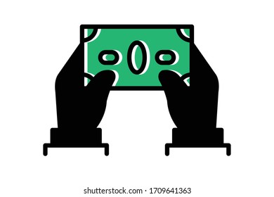 Icono de pago, icono de finanzas.