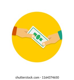 Payment icon in flat style