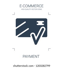 payment icon. high quality filled payment icon on white background. from e commerce collection flat trendy vector payment symbol. use for web and mobile