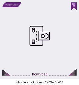 Payment icon isolated on grey background.Premium symbol for website design, mobile application, logo, ui.Vector illustration eps10.