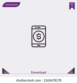 Payment icon isolated on grey background.Premium symbol for website design, mobile application, logo, ui.Vector illustration eps10.