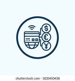 icono de pago aislado en el fondo blanco de la colección de la escuela de conducción. icono de pago moderno y de moda símbolo de pago para logotipo, web, aplicación,