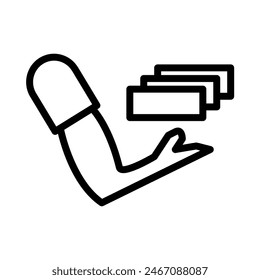 payment icon or logo illustration outline black style