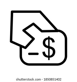 Icono de pago o logotipo símbolo de signo aislado ilustración vectorial - iconos vectoriales de estilo negro de alta calidad
