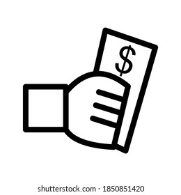 Icono de pago o logotipo símbolo de signo aislado ilustración vectorial - iconos vectoriales de estilo negro de alta calidad
