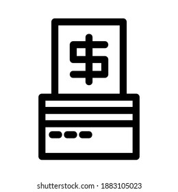 icono de pago o logotipo símbolo de signo aislado ilustración vectorial - iconos vectoriales de estilo negro de alta calidad
