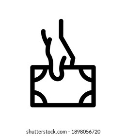 icono de pago o logotipo símbolo de signo aislado ilustración vectorial - iconos vectoriales de estilo negro de alta calidad
