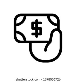 Zahlungssymbol oder Logo einzeln auf Zeichen, Vektorgrafik - qualitativ hochwertige Vektorsymbole mit schwarzem Hintergrund
