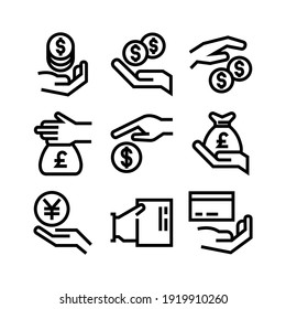 Zahlungssymbol oder Logo einzeln auf Zeichen, Vektorgrafik - Sammlung von hochwertigen Vektorsymbol in schwarzem Stil
