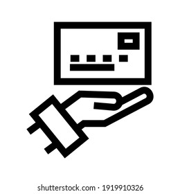 icono de pago o logotipo símbolo de signo aislado ilustración vectorial - iconos vectoriales de estilo negro de alta calidad
