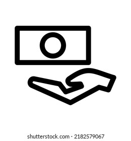 icono de pago o logotipo símbolo de signo aislado ilustración vectorial - iconos vectoriales de estilo negro de alta calidad
