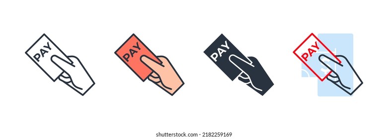 payment icon logo vector illustration. Credit card payment symbol template for graphic and web design collection
