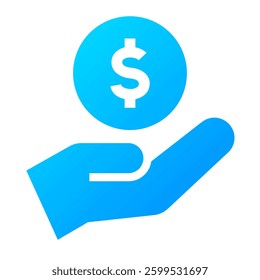 Payment Icon. Payment, Money, Receive, Cash, Coin, Income, Earnings, Funds, Revenue. Vector Icon Illustration