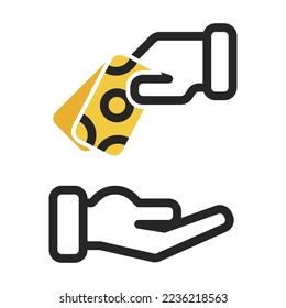 payment icon on isolated background. financial icon set