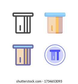 paquete de iconos de pago aislado en fondo blanco. para el diseño de su sitio web, logotipo, aplicación, interfaz de usuario. Ilustración gráfica vectorial y trazo editable. EPS 10.