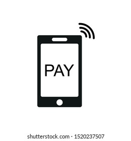 Payment icon phone smart device  icon, online mobile payment icon