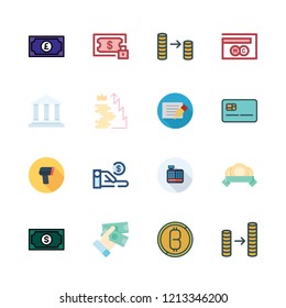 payment icon set. vector set about bitcoin, credit card, mastercard and coins icons set.