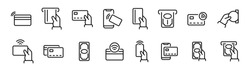 Payment Icon Set. Payment Vector Icons. Money Transfer. Payment Options. Finance Concept Icons.
