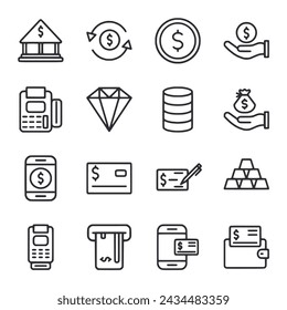 payment icon set vector illustration