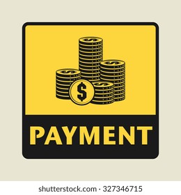 Payment icon or sign, vector illustration