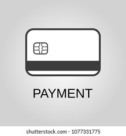 Payment icon. Payment symbol. Flat design. Stock - Vector illustration