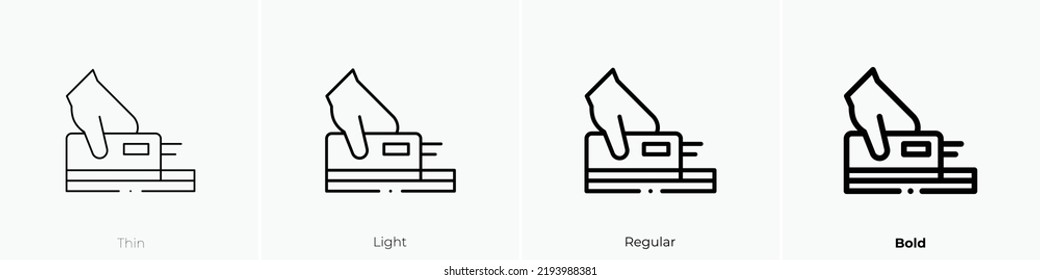 payment icon. Thin, Light Regular And Bold style design isolated on white background