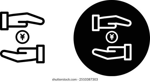 Icono de pago. Este icono se utiliza cuando desea expresar el método de pago, efectivo, finanzas, dinero.