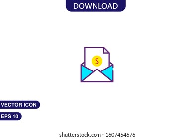 Payment icon in trendy flat style isolated on white background vector illustration