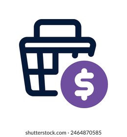 payment icon. vector dual tone icon for your website, mobile, presentation, and logo design.