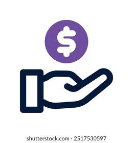 payment icon. vector dual tone icon for your website, mobile, presentation, and logo design.