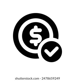 payment icon. vector glyph icon for your website, mobile, presentation, and logo design.