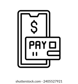 Icono de pago en vector. Ilustración
