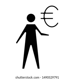 Payment Icon, Vector Illustration, Business Glyph