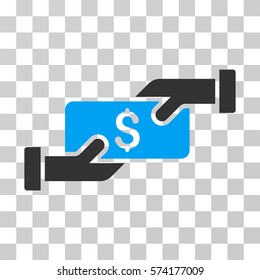 Payment icon. Vector illustration style is flat iconic bicolor symbol, blue and gray colors, transparent background. Designed for web and software interfaces.