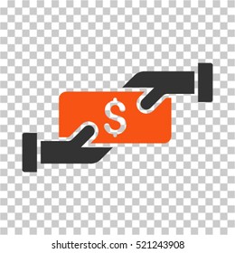 Payment icon. Vector pictogram style is a flat symbol, color, chess transparent background. Designed for software and web interface toolbars and menus.