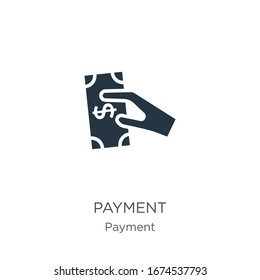 Payment icon vector. Trendy flat payment icon from payment collection isolated on white background. Vector illustration can be used for web and mobile graphic design, logo, eps10
