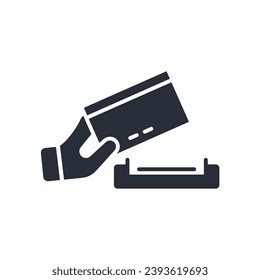 payment icon. vector.Editable stroke.linear style sign for use web design,logo.Symbol illustration.