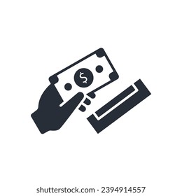 payment icon. vector.Editable stroke.linear style sign for use web design,logo.Symbol illustration.