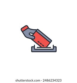 Vector.Símbolo de estilo lineal editable.Símbolo de estilo para el uso Diseño web,logotipo.Ilustración de símbolo.