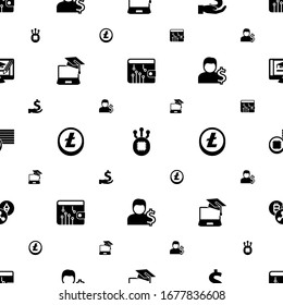Zahlungssymbole sind nahtlos. Einschließlich bearbeitbarer digitaler Geldbeutel, Gabel, Investitionen, E-Commerce, Altcoin, Konto, Token, Kryptowährungssymbole. Zahlungssymbole für Web und Mobile.