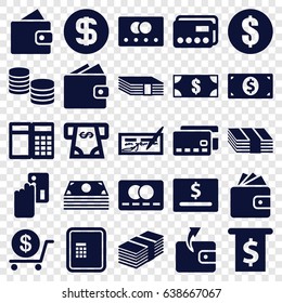 Payment icons set. set of 25 payment filled icons such as credit card, atm, wallet, dollar, wallet, atm money withdraw, money dollar, creadit card payment