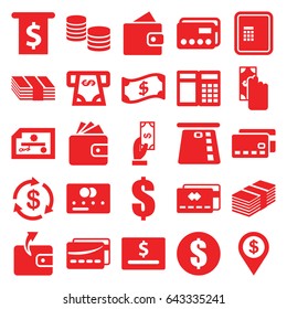 Payment icons set. set of 25 payment filled icons such as atm, wallet, credit card, money, wallet, atm money withdraw, card, crown, dollar location, dollar