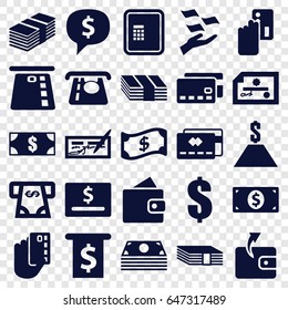 Payment icons set. set of 25 payment filled icons such as atm, wallet, atm money withdraw, wallet, money on hand, dollar, crown, credit card, creadit card payment