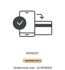 payment icons  symbol vector elements for infographic web