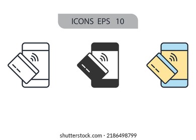 Payment icons  symbol vector elements for infographic web